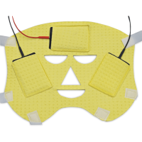 face-mask - with 3 electrodes and cable